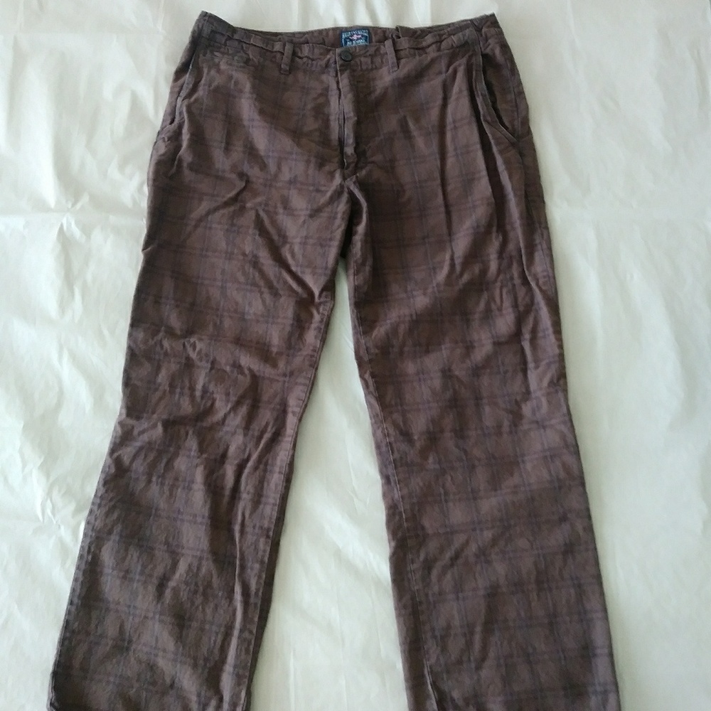 American eagle plaid checker pants mens sz.38
